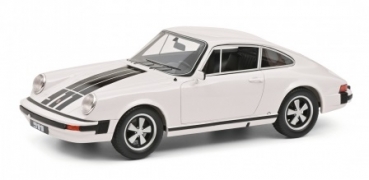 0486 Porsche 911 Coupe white with black stripes 1:18